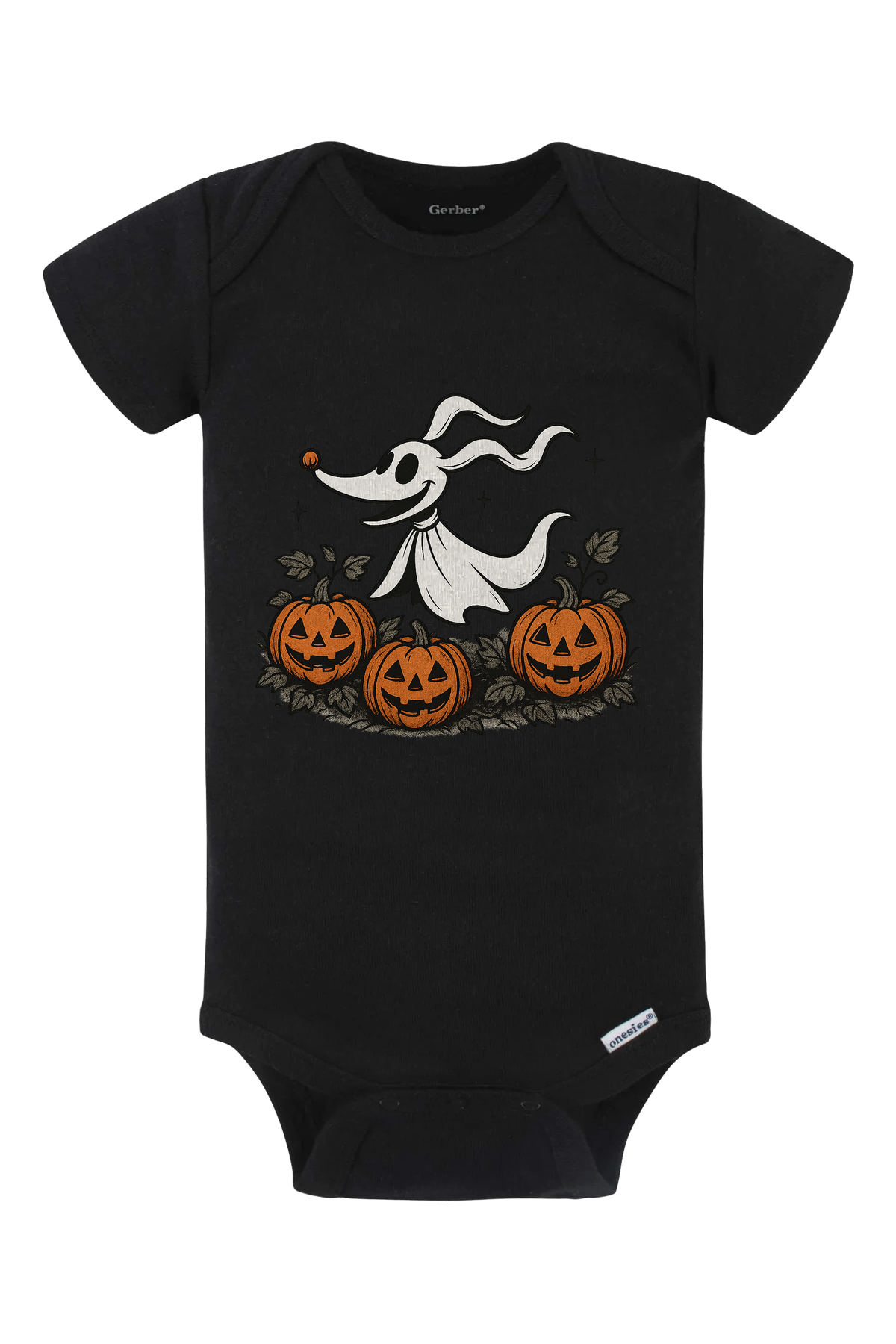 Zero Pumpkins Onesie - black
