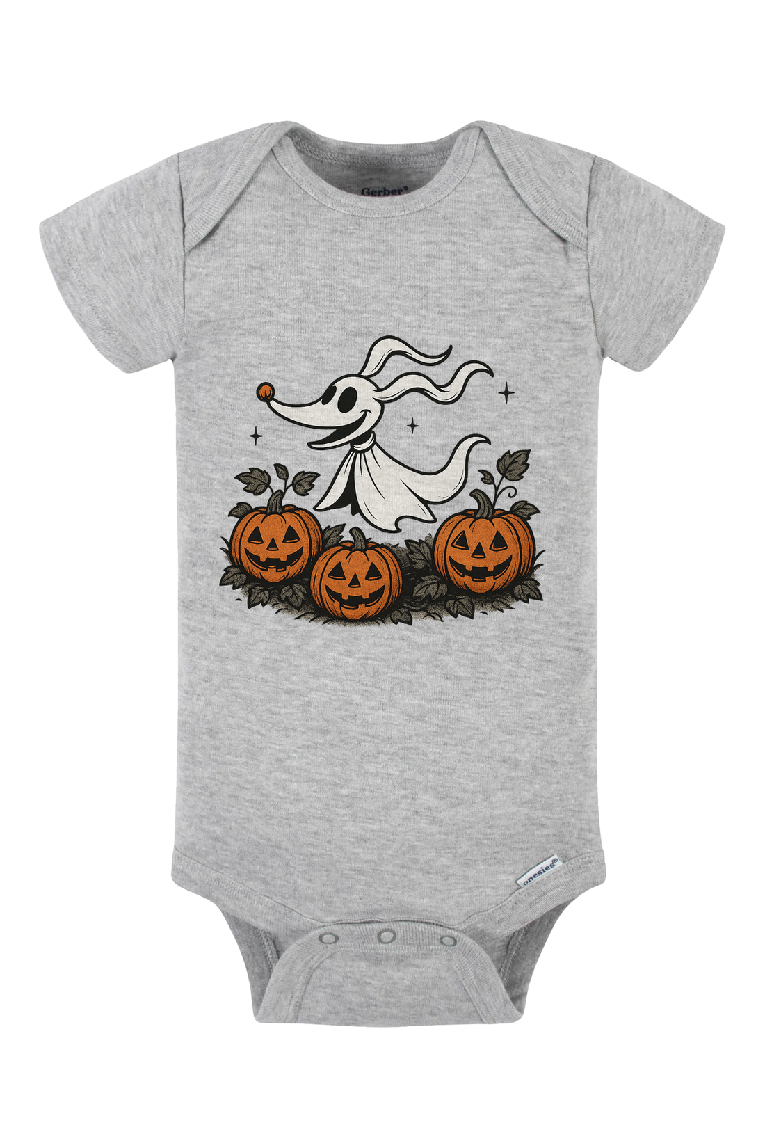 Zero Pumpkins Onesie - light blue