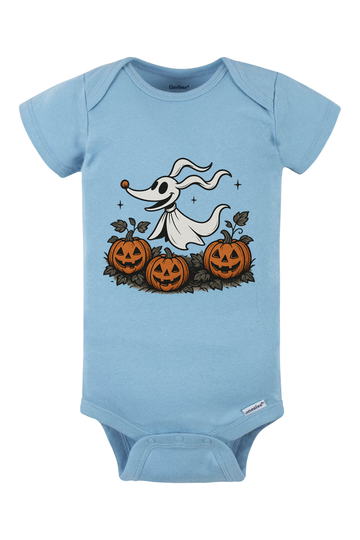 Zero Pumpkins Onesie - light blue