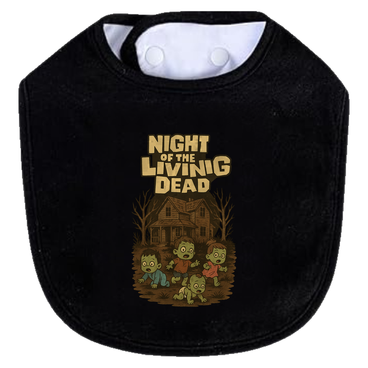 Zombie Babies Bib - black