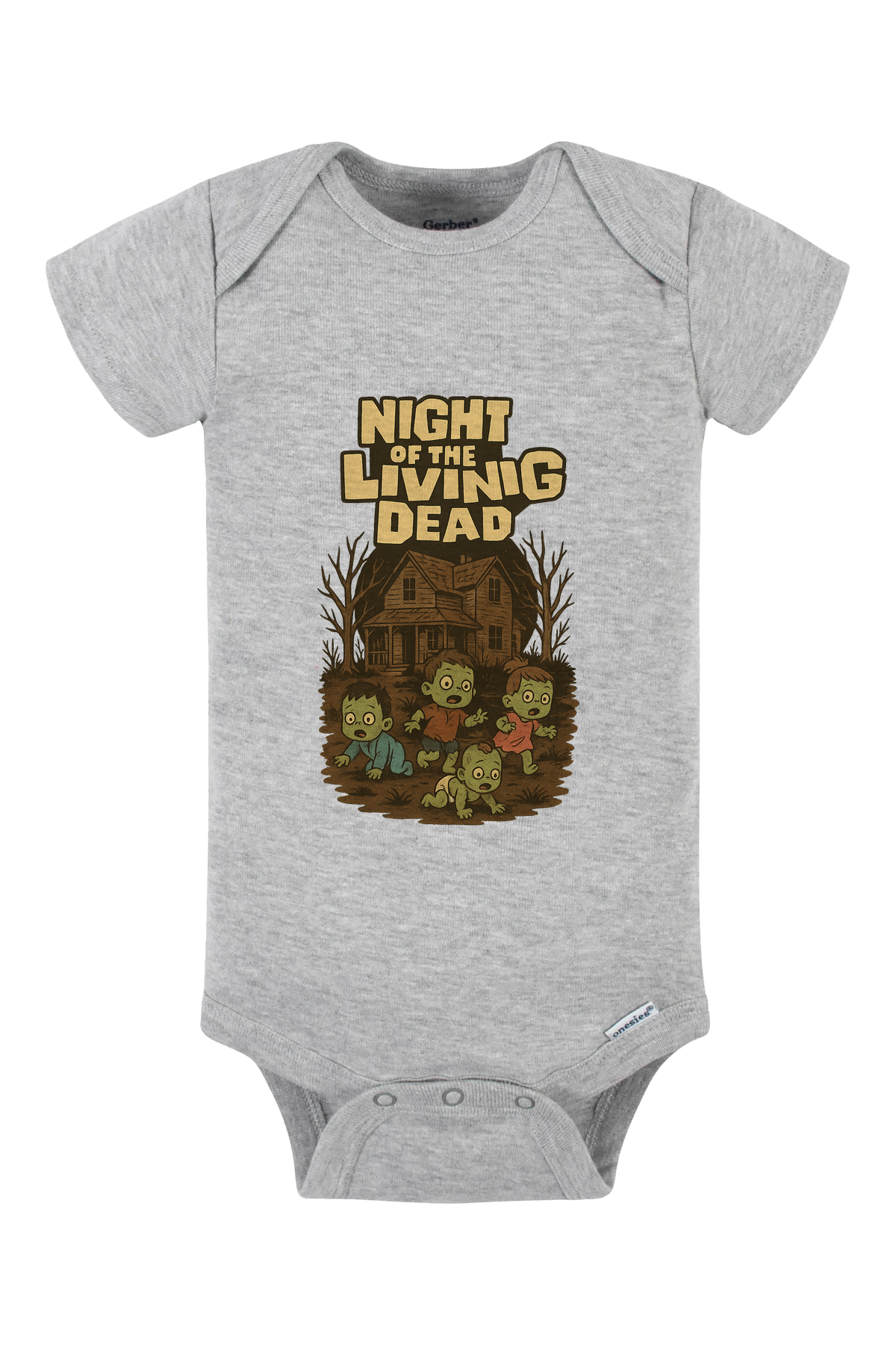 Zombie Babies Onesie - gray