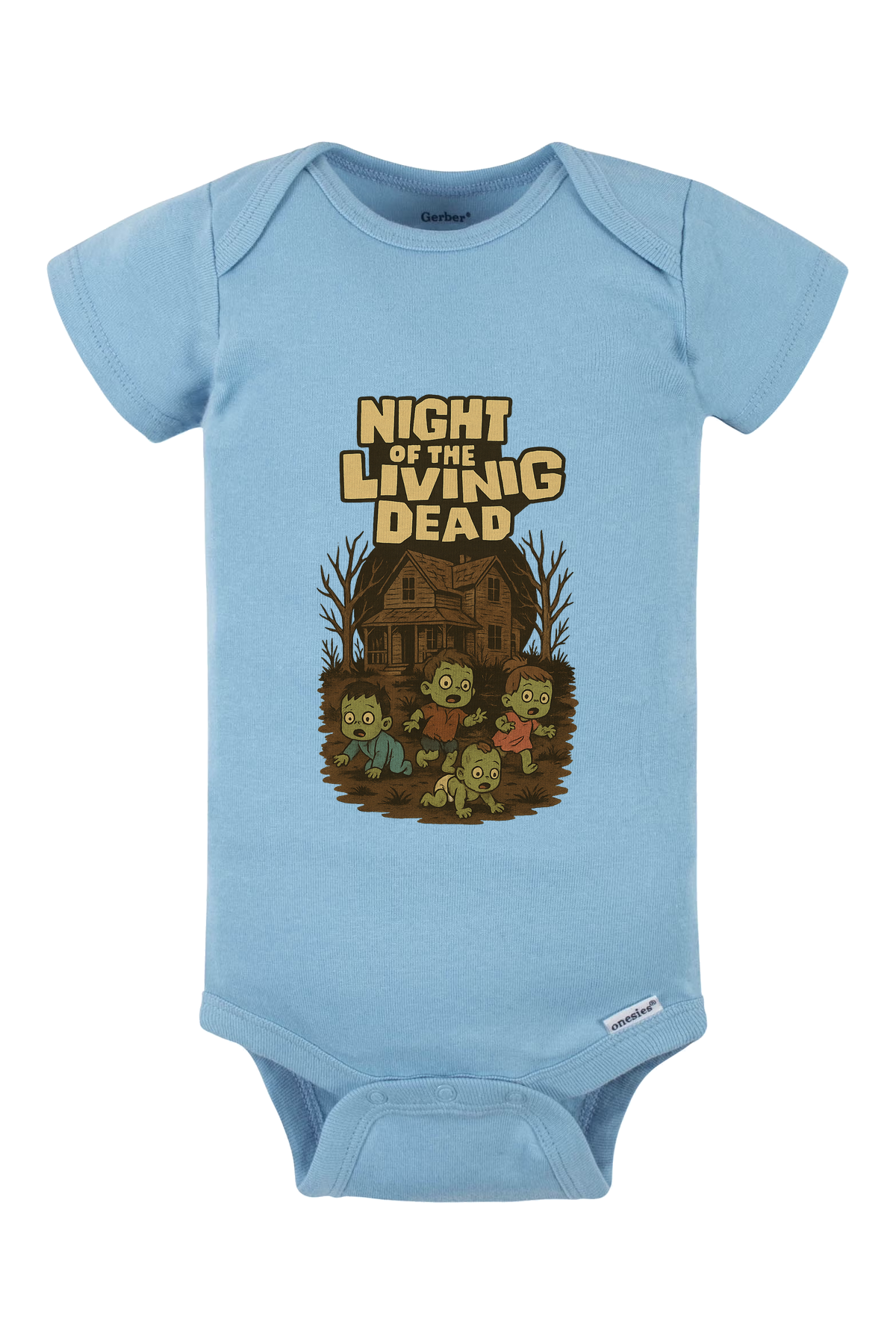 Zombie Babies Onesie - light blue