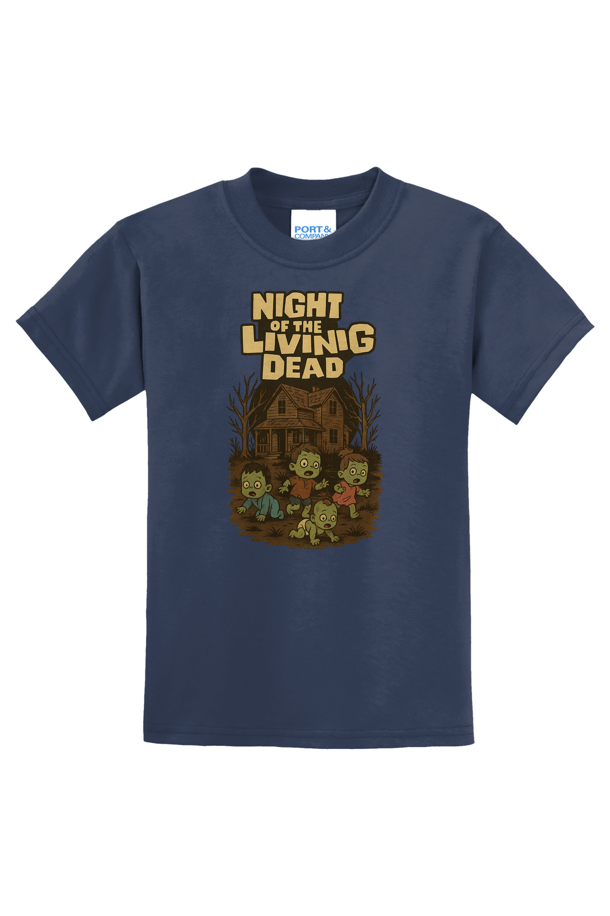 Zombie Babies T-Shirt - navy blue
